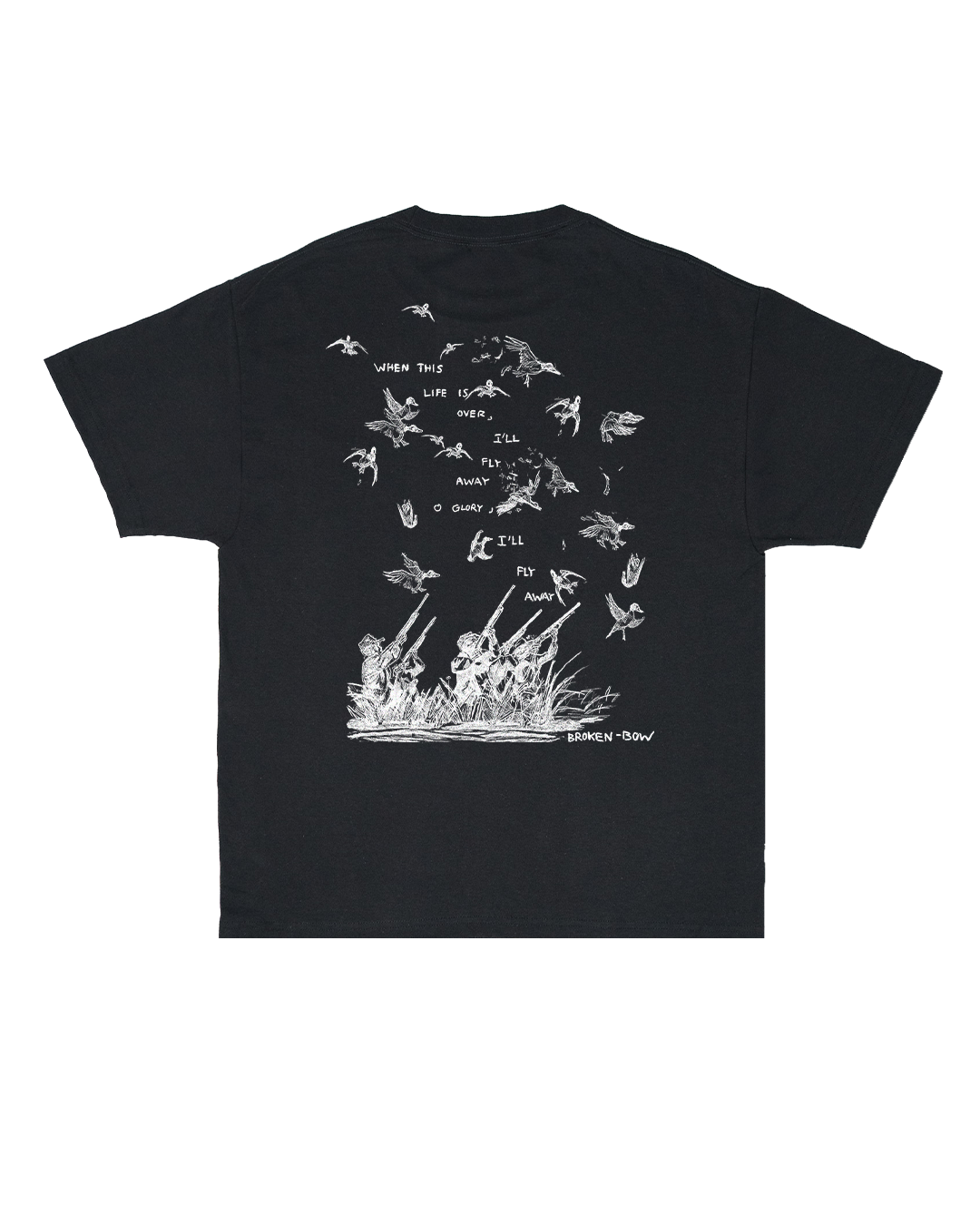 Fly Away Black Tee