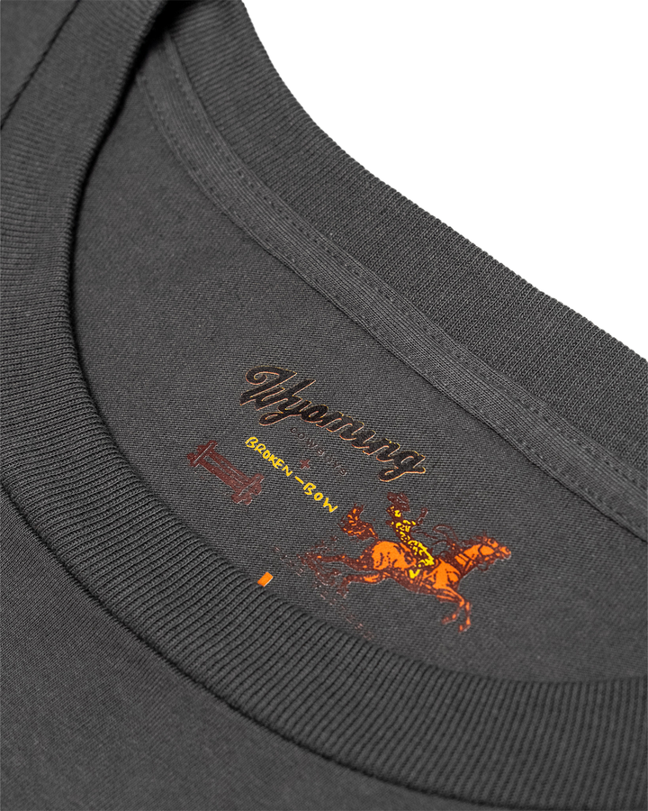 Wyoming x Broken Bow Graphic Tee Coal