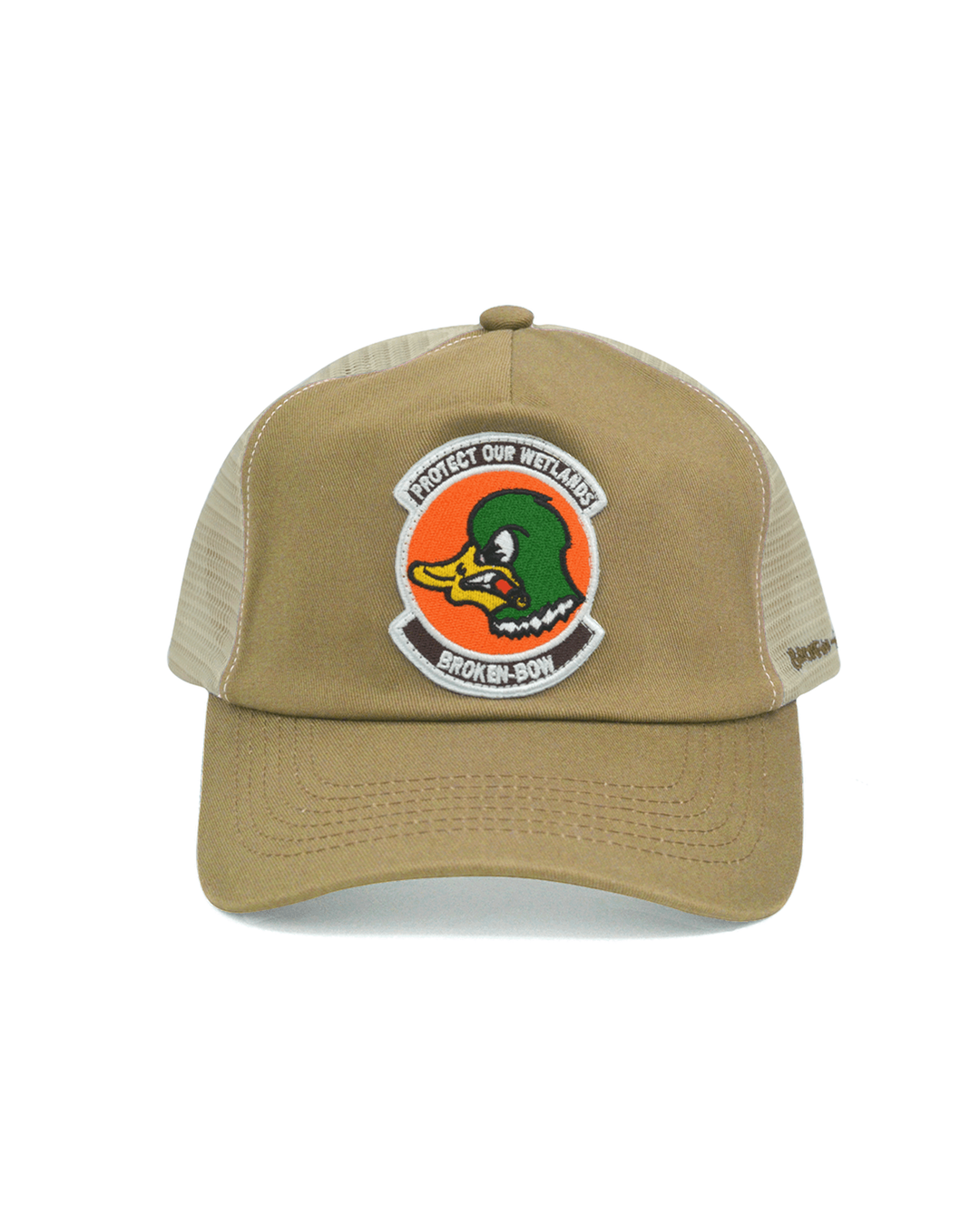 Protect Our Wetlands Unstructured Vintage Snapback Tan