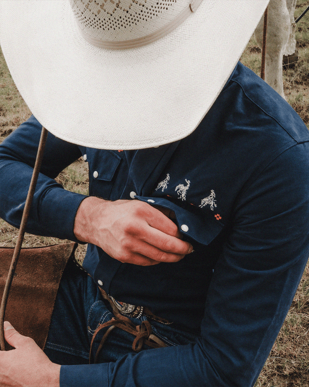 Broken Bow x Denver Broncos The Saddle-Bronc Pearl Snap - Broken Bow Country - Shirt