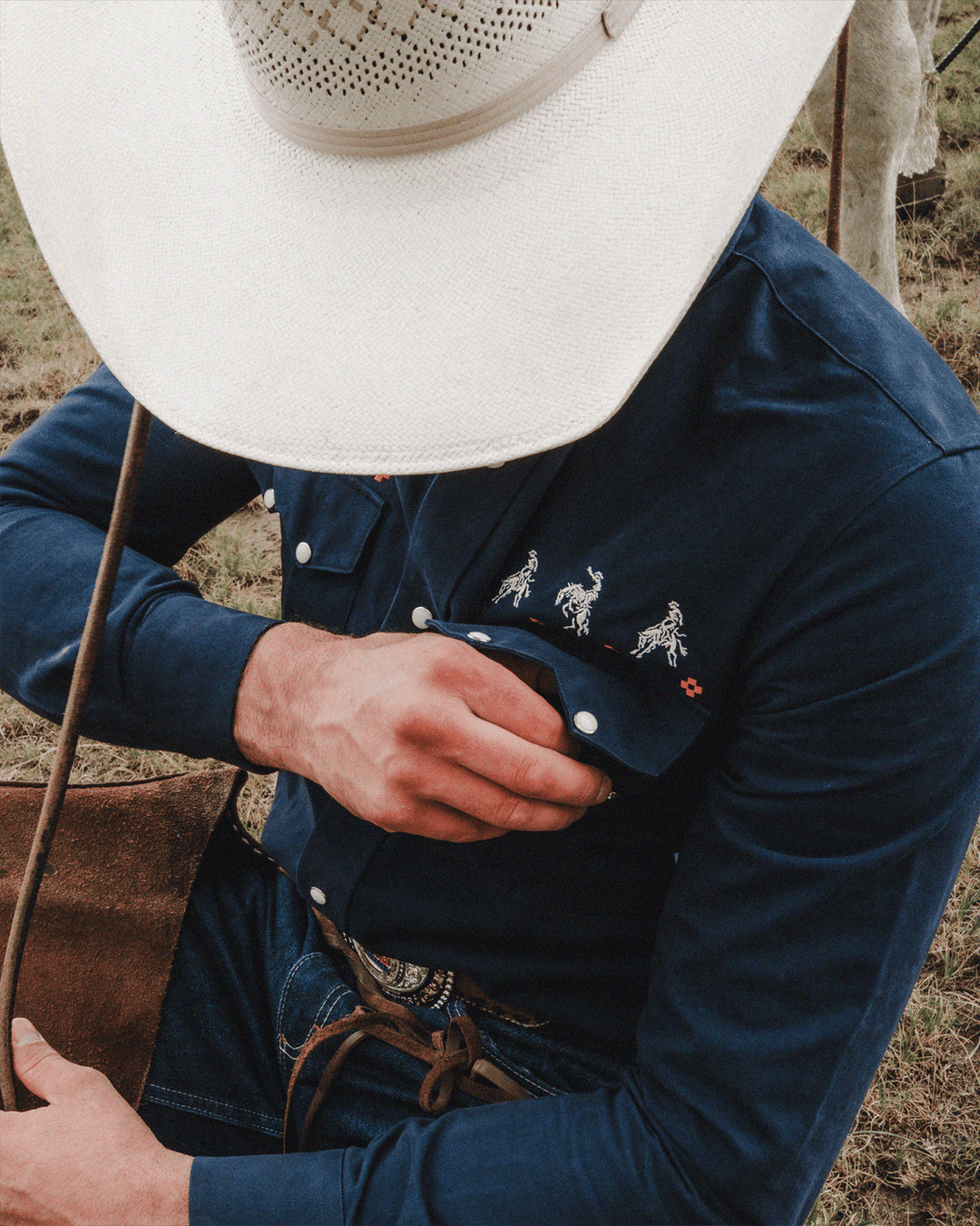 Broken Bow x Denver Broncos The Saddle-Bronc Pearl Snap - Broken Bow Country - Shirt
