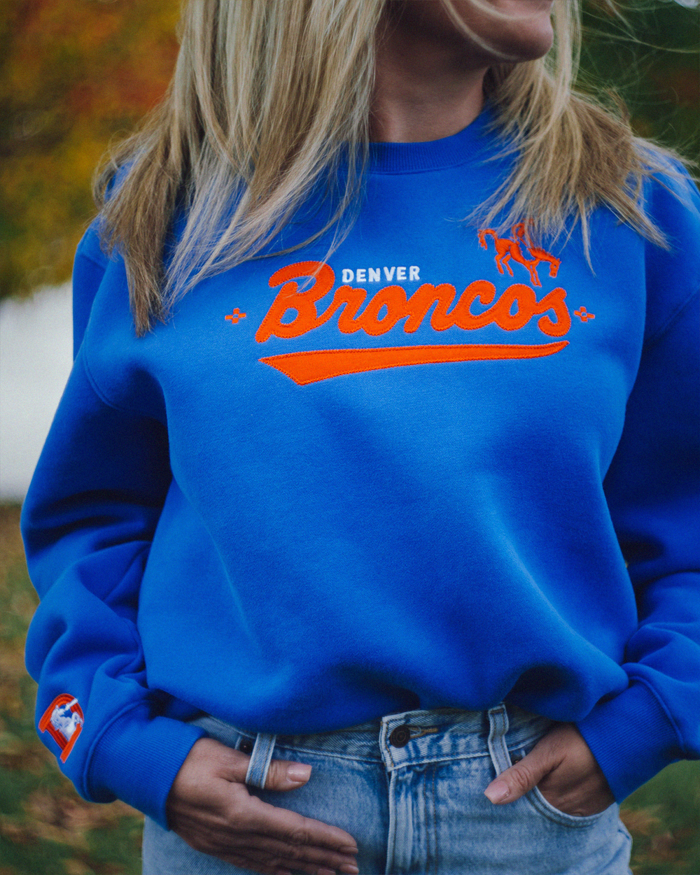 Broken Bow x Denver Broncos Wild Horse Crewneck - Broken Bow Country - Hoodie
