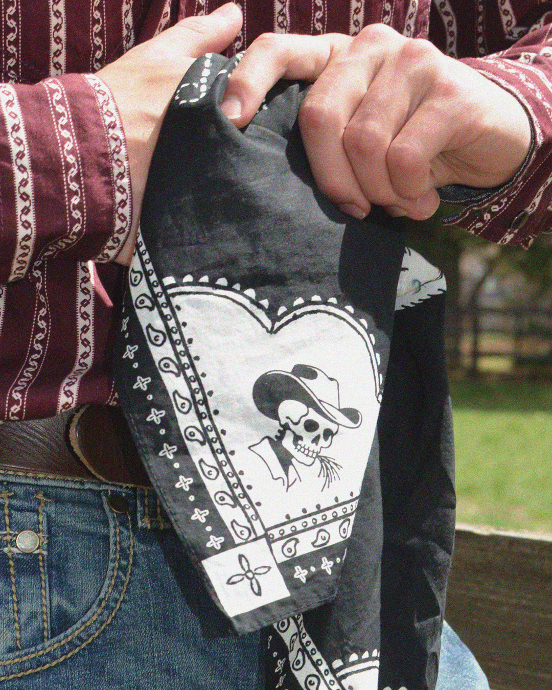 Bronc - Rider Bandanna - Broken Bow Country - Bandanna