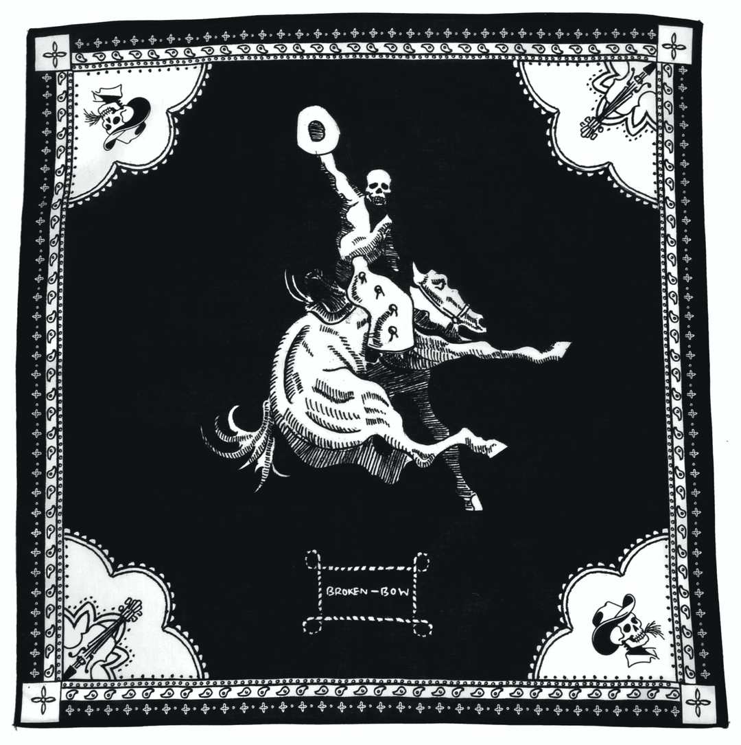 Bronc - Rider Bandanna - Broken Bow Country - Bandanna