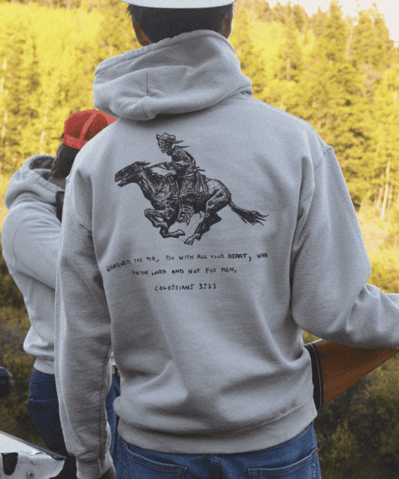 Colossians 3:23 Mid - Weight Hoodie - Broken Bow Country - Hoodie