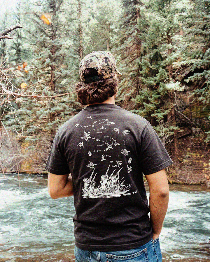 Fly Away Black Tee