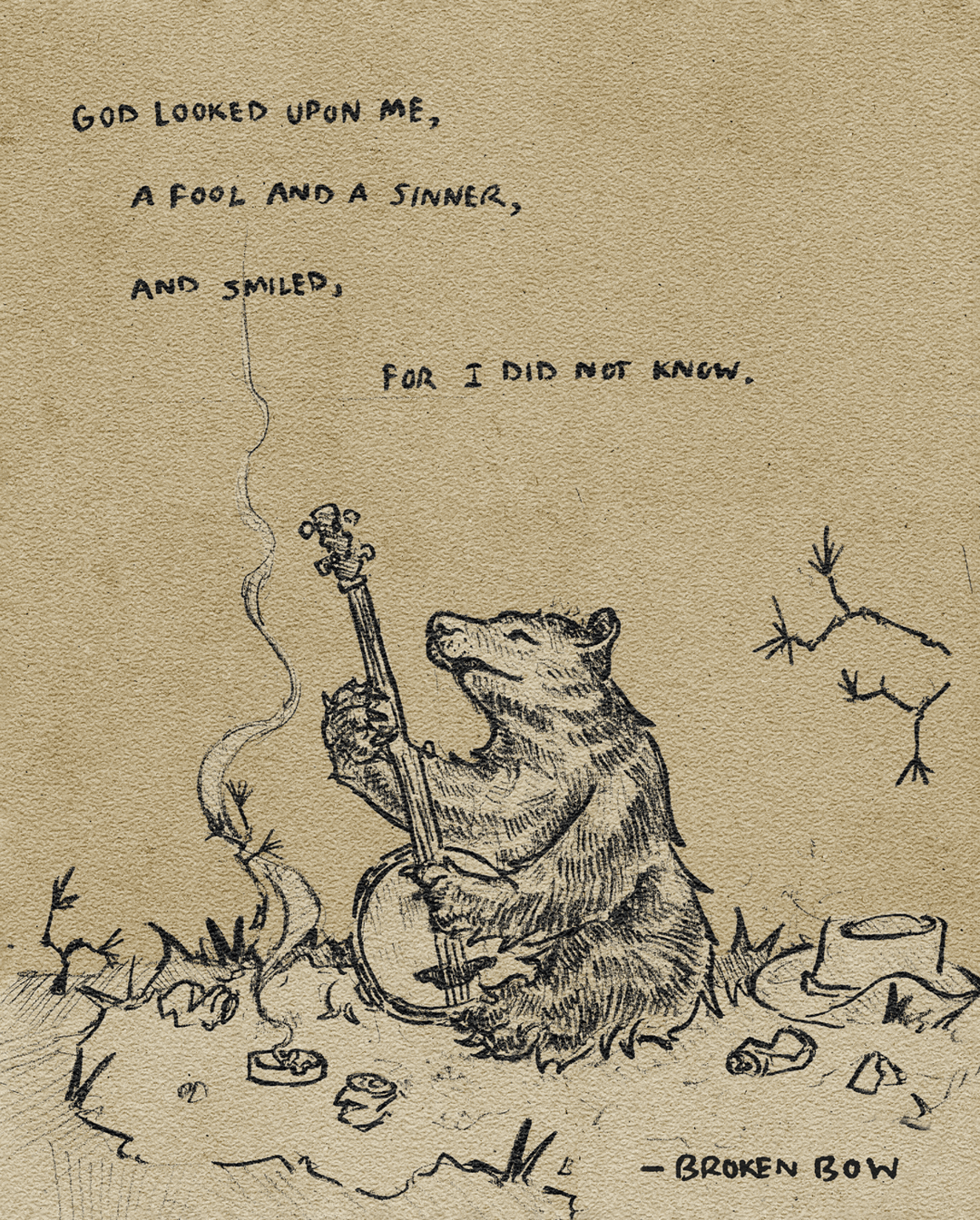 Fool and a Sinner Print - Broken Bow Country - 