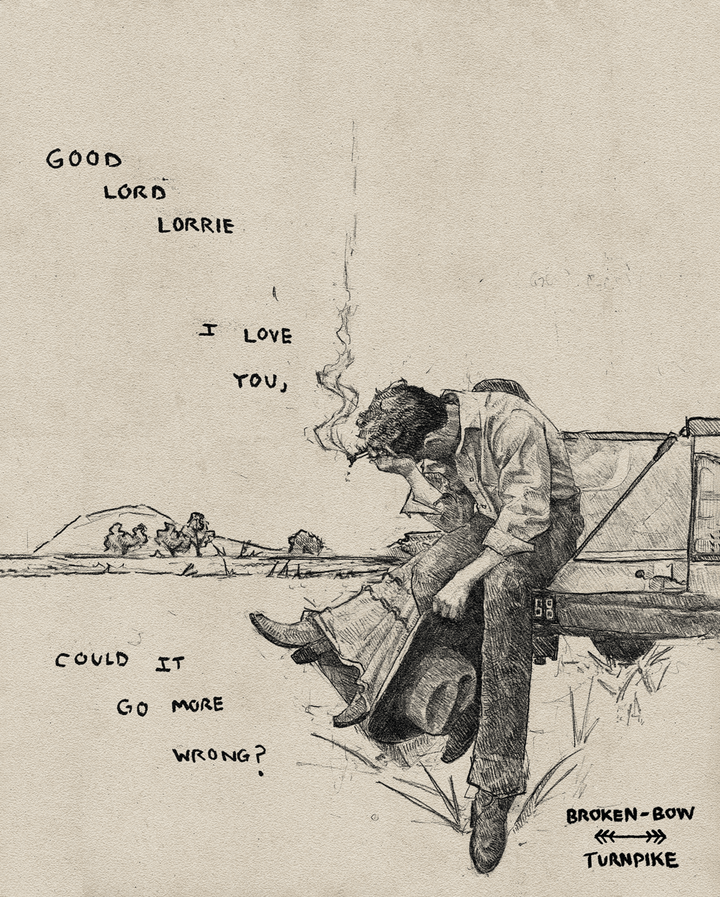 Good Lord Lorrie Print - Broken Bow Country - 