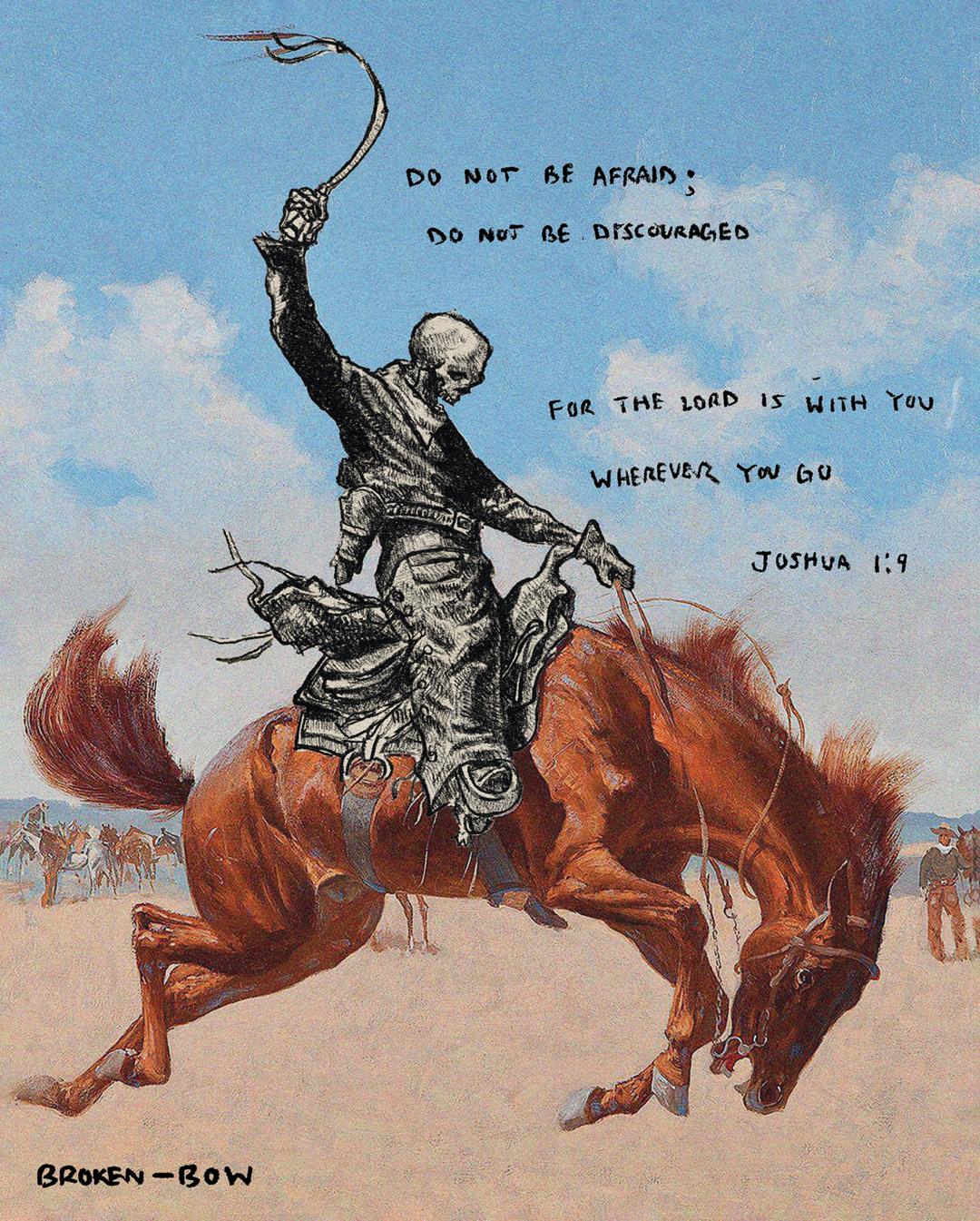 Joshua 1:9 Print - Broken Bow Country - 