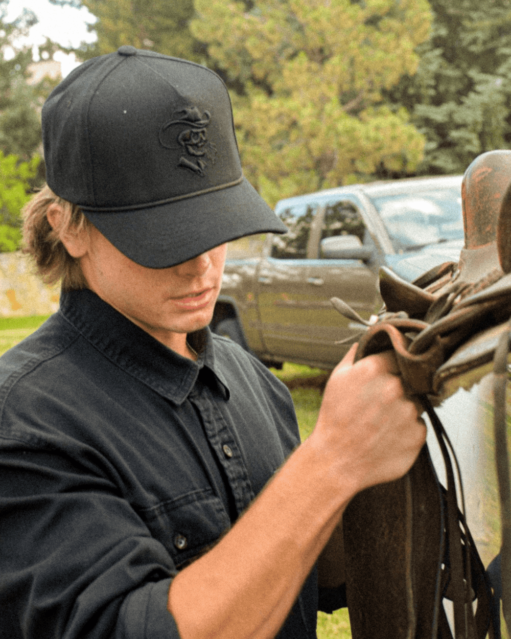 Midnight Rider Cotton Snapback - Broken Bow Country - Hats