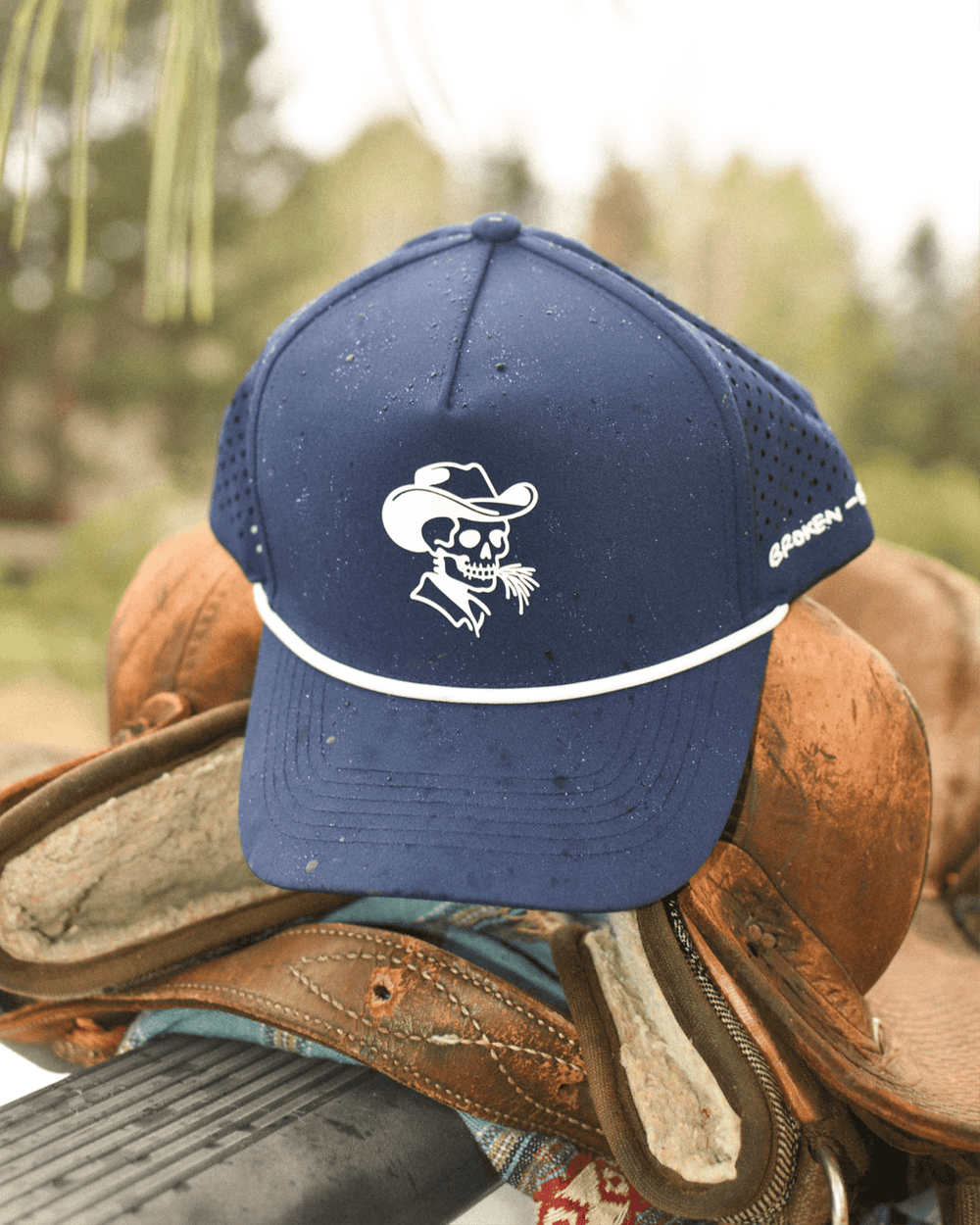 Navy Waterproof Snapback - Broken Bow Country - Hats