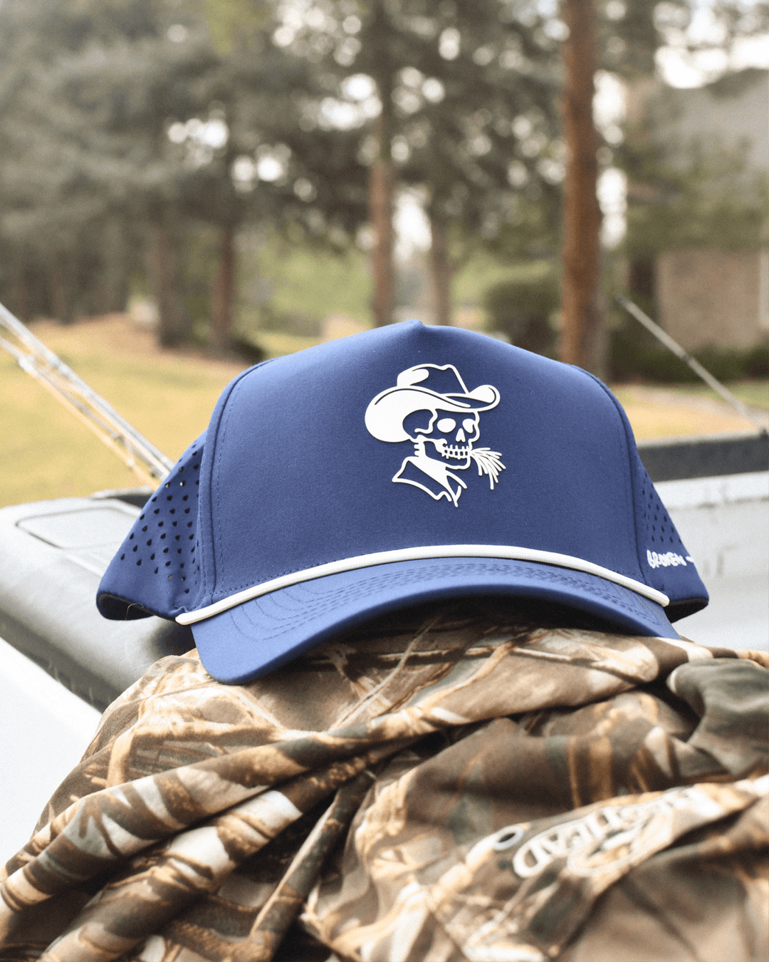 Navy Waterproof Snapback - Broken Bow Country - Hats