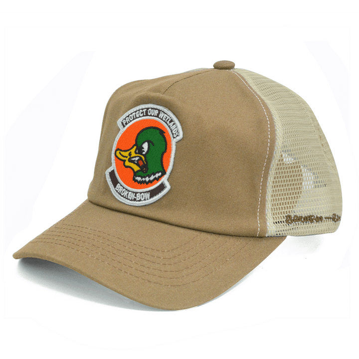 Protect Our Wetlands Unstructured Vintage Snapback Tan - Broken Bow Country - Hats