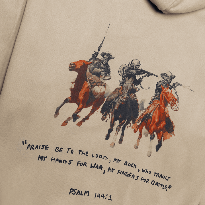 Psalm 144:1 Mid - Weight Hoodie - Broken Bow Country - Hoodie