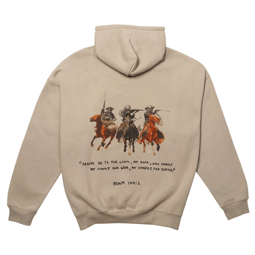 Psalm 144:1 Mid - Weight Hoodie - Broken Bow Country - Hoodie