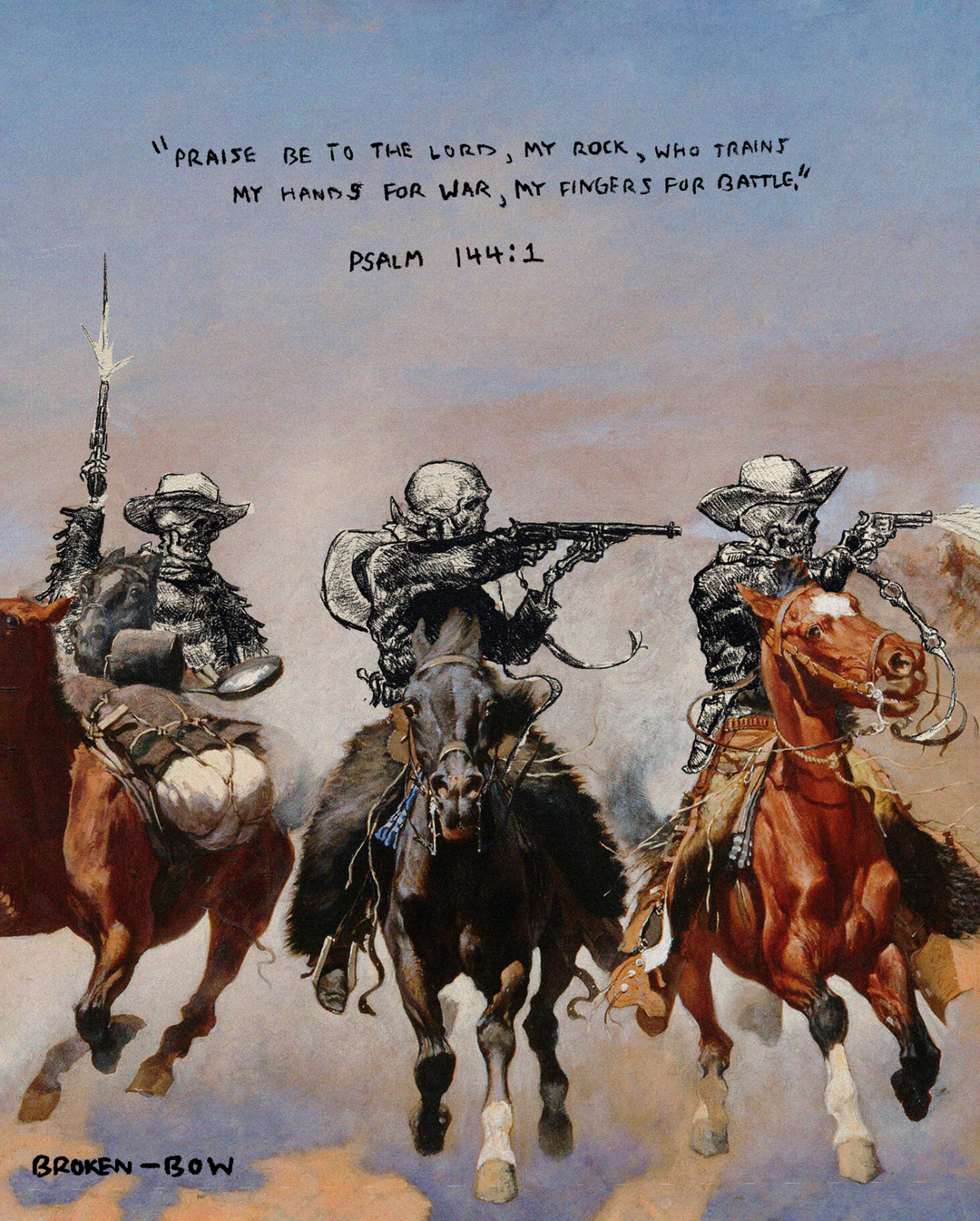 Psalm 144:1 Print - Broken Bow Country - 