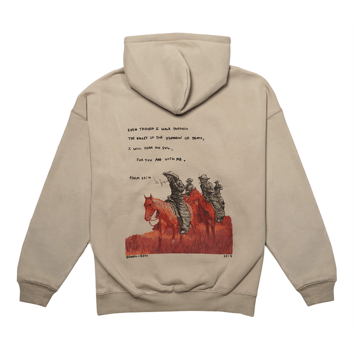 Psalm 23:4 Mid - Weight Hoodie - Broken Bow Country - Hoodie