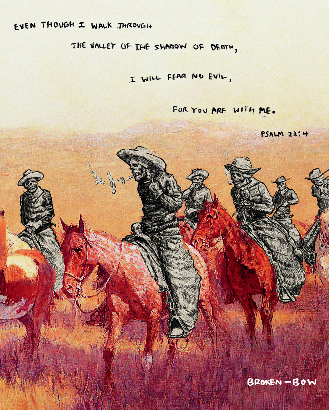 Psalm 23:4 Print - Broken Bow Country - 