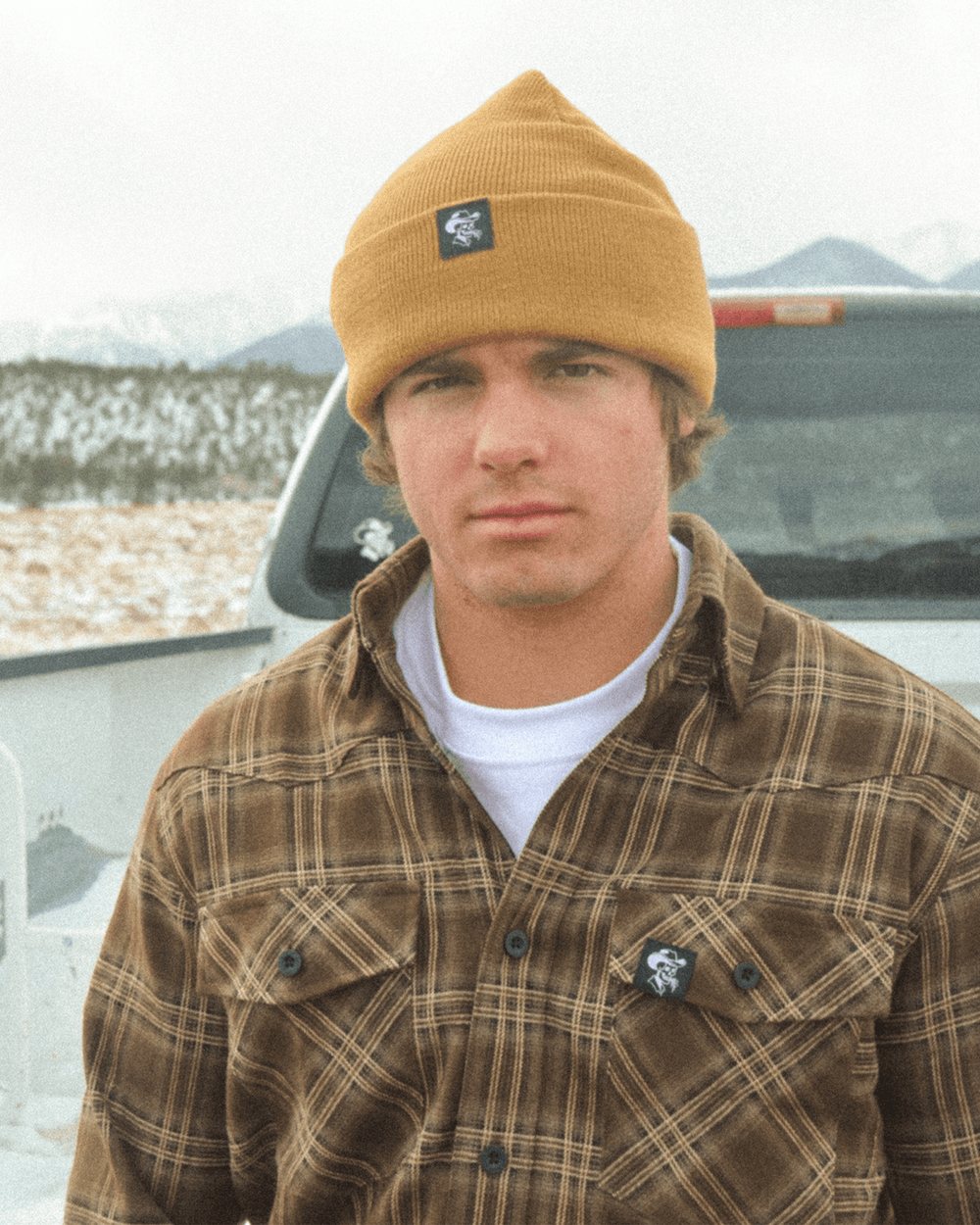 Tan Workman's Beanie - Broken Bow Country - Hats