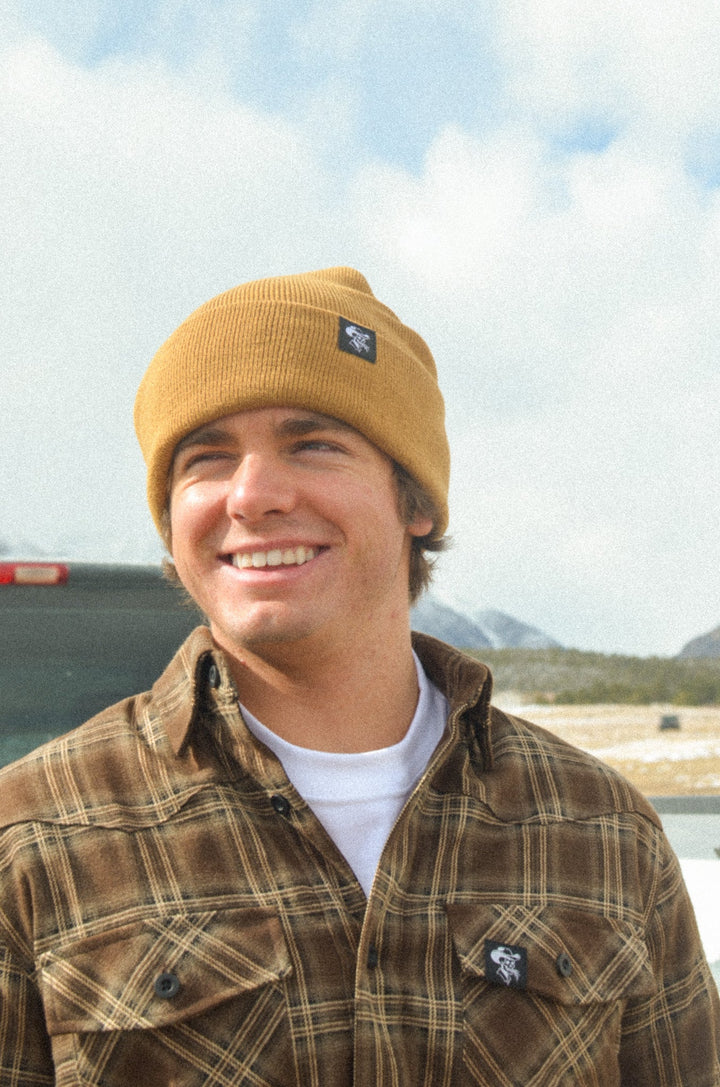 Tan Workman's Beanie - Broken Bow Country - Hats
