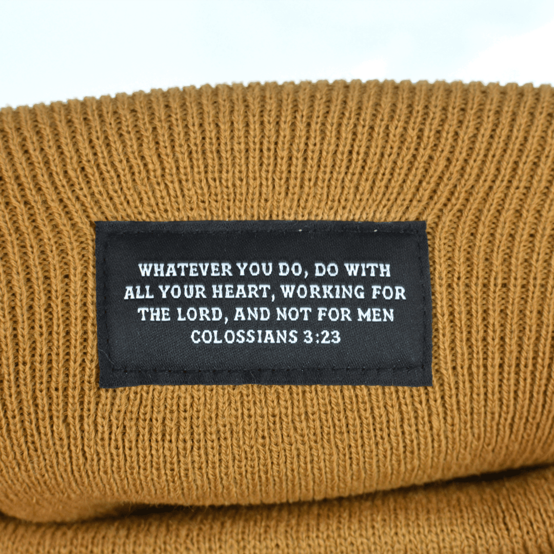 Tan Workman's Beanie - Broken Bow Country - Hats