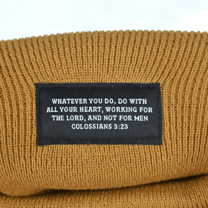 Tan Workman's Beanie - Broken Bow Country - Hats