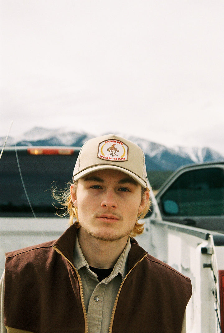 To God Be The Glory Snapback Tan - Broken Bow Country - Hats