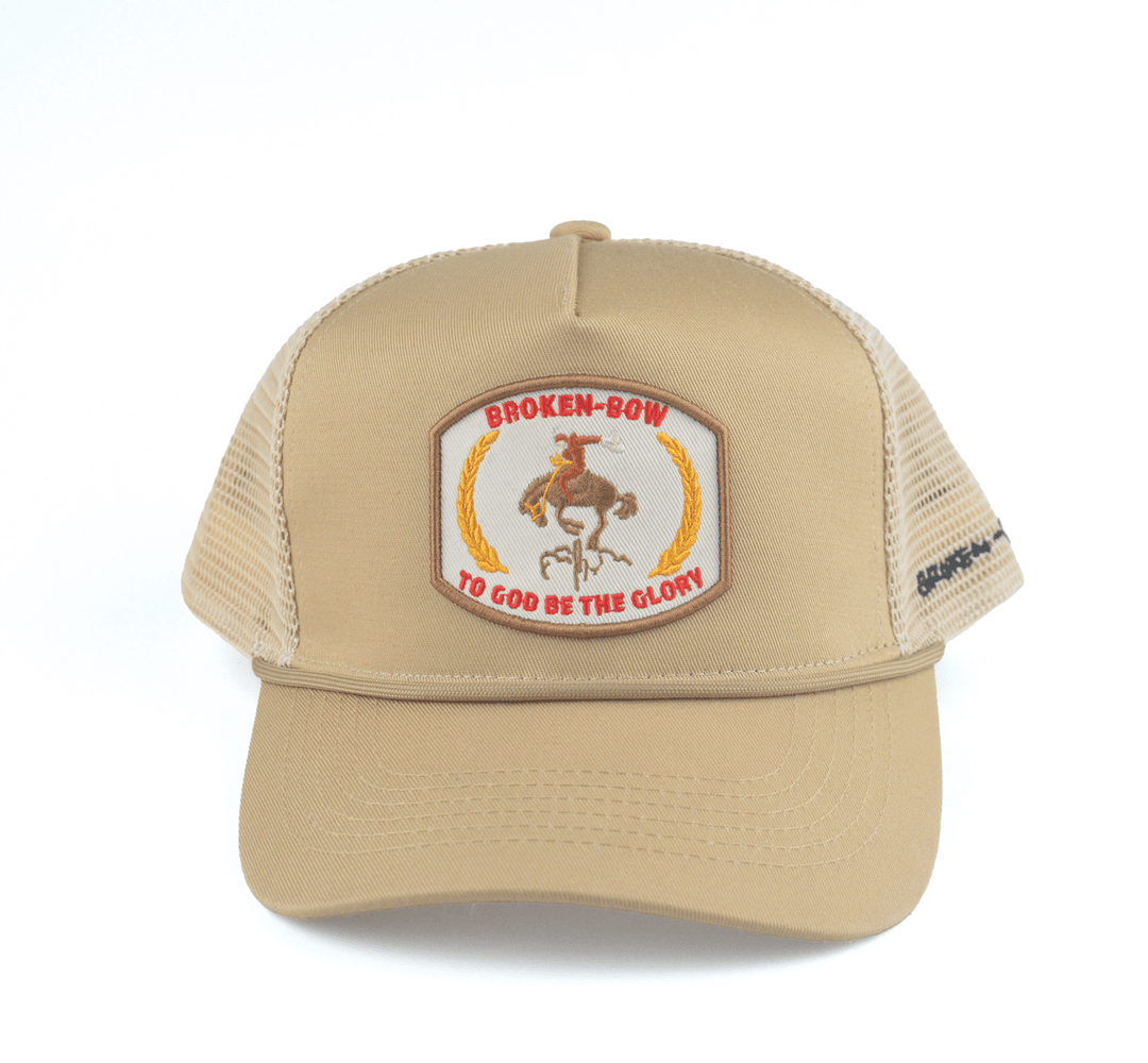 To God Be The Glory Snapback Tan - Broken Bow Country - Hats