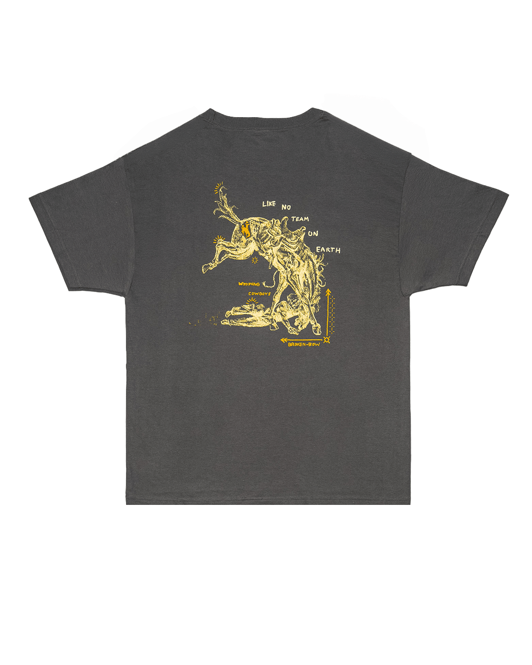Wyoming x Broken Bow Graphic Tee Coal - Broken Bow Country - T-Shirt